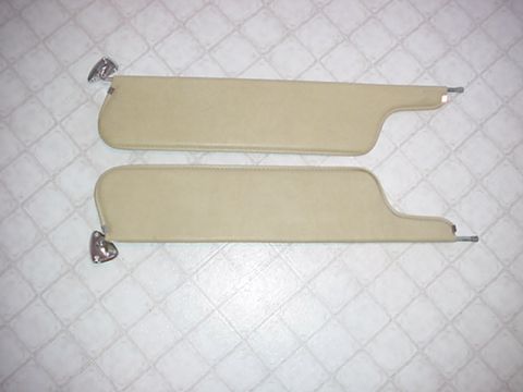 1979 Ford Bronco - A pair of tan sun visors are shown, likely interior parts for a vehicle.
