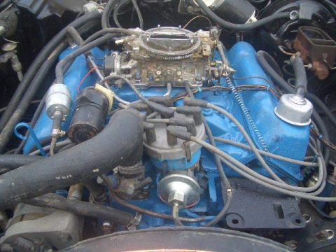 1976 Ford Ranchero - Replaced old, crappy engine with this 351M from a full size Bronco. Had to use the old oil pan because of clearance/shape. Used old exhaust…