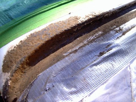 1990 Lincoln Town Car - This is the worst of the rusted areas