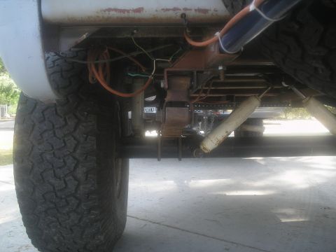 1966 Ford Bronco - showing both sets of shocks I have now.
