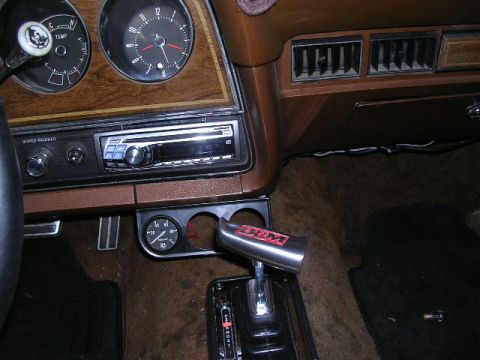 1975 Ford Ranchero - My latest project. Moved the CD player into the dash and I am in the process of installing the gauge cluster