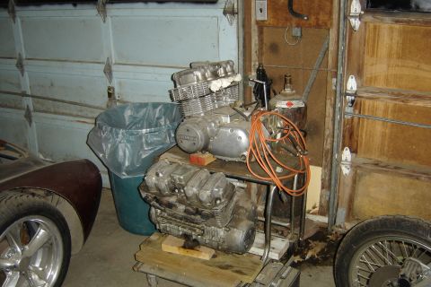 1994 Ford Probe - Two '71 Honda 750's Top one is going into project Bottom is going to be rebuilt