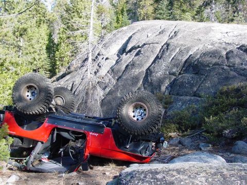 1986 Ford Bronco - That rock is what he came off of.