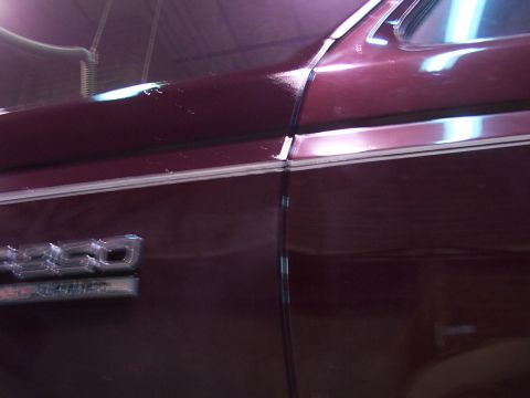 1988 Ford C-350 (Centurion Conversions) - Close-up of the C-350 emblem on a 1988 Ford C-350 (Centurion Conversions).