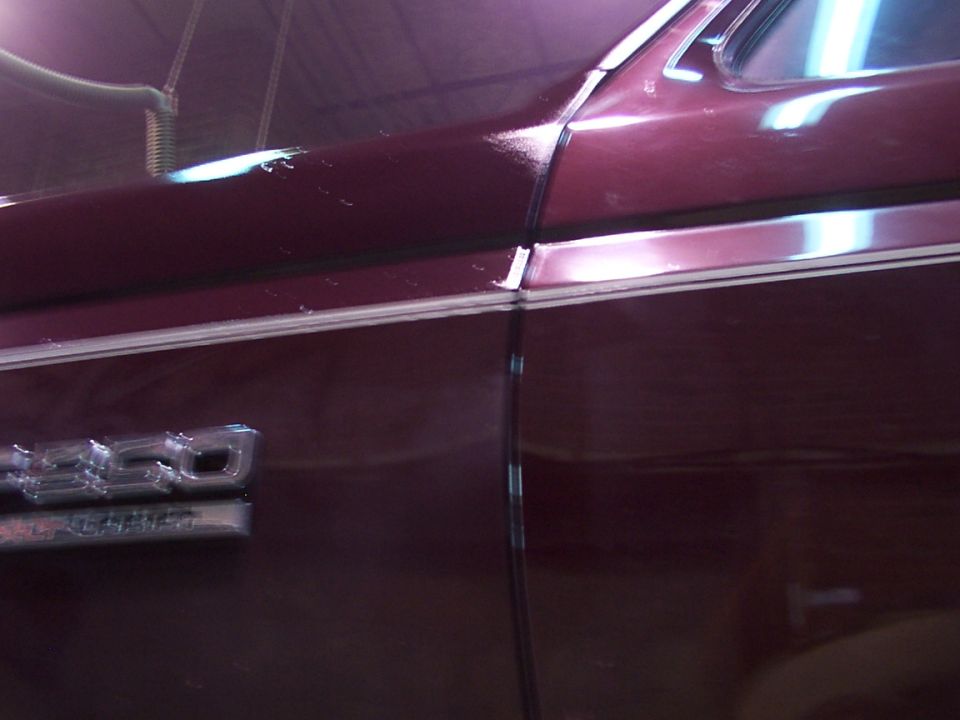 1988 Ford C-350 (Centurion Conversions) side panel with C-350 emblem