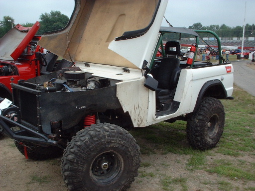 This bronco has a complete fiberglass body.