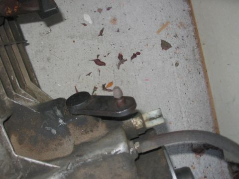 1991 Ford Bronco - Detail of a transmission component, possibly from a Ford Bronco.
