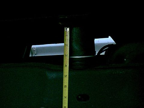 1983 Ford Bronco - you can see the whole space is 4 1/2" space after the poly body mounts and body lift kit.
