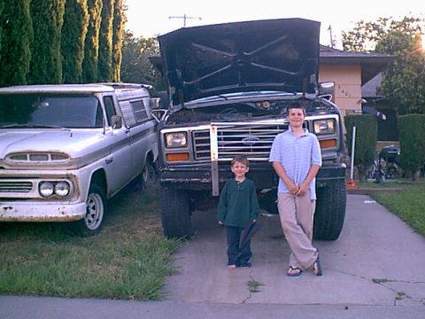 1983 Ford Bronco - here is a look from the front with only the driver side completed.