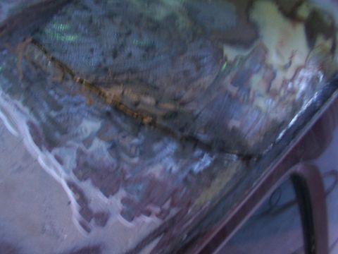1988 Ford C-350 (Centurion Conversions) - Roof panel showing evidence of bodywork and repair.