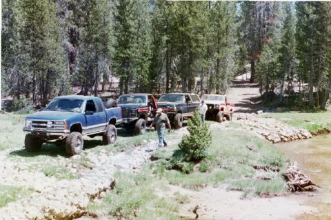 1994 Ford Bronco - One of the creeks, group shot