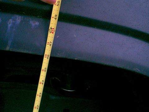 1983 Ford Bronco - Here is the heigth after the body mount and 3" lift kit were installed.