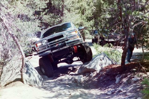 1994 Ford Bronco - Bill, chevy with bobbed bed and 78 Bronco D44