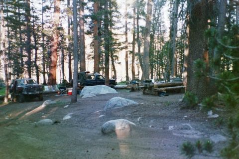1994 Ford Bronco - second nights camp at one of several lakes. About 12 miles from trails end. Lots of Mosquitos