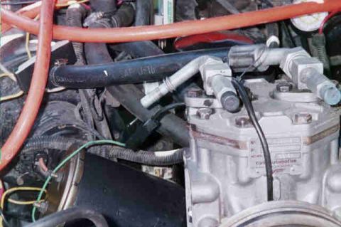 1994 Ford Bronco - I ended up having a radiator shop make a disharge line for me, because the radiator clamp and airline I was using kept getting hot and blow…