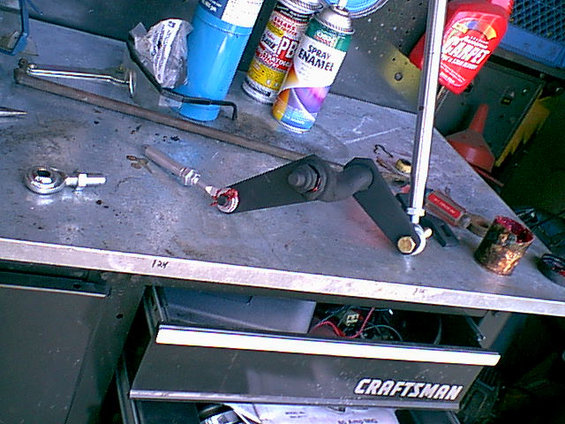 Here is the bell crank all rebuilt and ready to go back in the truck.