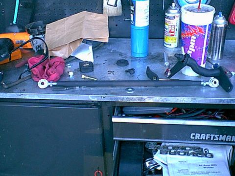 1983 Ford Bronco - Here is the rod all painted and ready to reinstall.