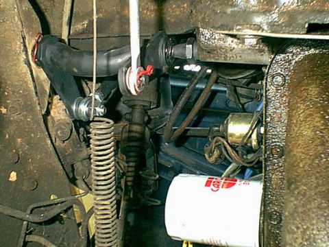1983 Ford Bronco - Here is the bell crank back in the bronco.