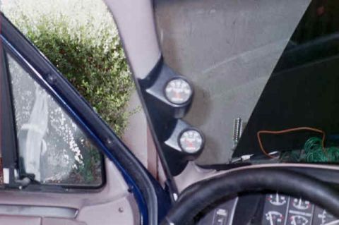 1994 Ford Bronco - pillar gauges for water and tranny temps