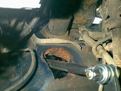 1983 Ford Bronco - Not the cleanest hole but it will work for now.