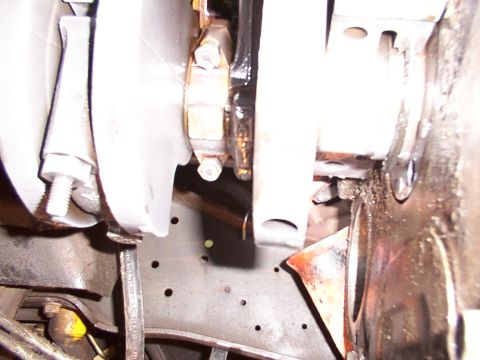1988 Ford C-350 (Centurion Conversions) - Engine crankshaft and connecting rod assembly, likely from a Ford C-350, showing mechanical components.