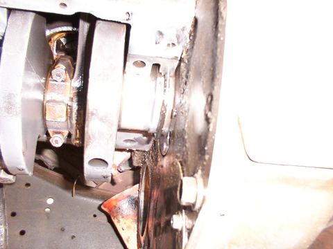 1988 Ford C-350 (Centurion Conversions) - Close-up view of an engine's crankshaft and connecting rod assembly, highlighting mechanical components.
