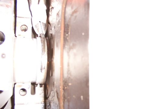 1988 Ford C-350 (Centurion Conversions) - Engine bearing and crankshaft journal detail, likely from a Ford C-350.