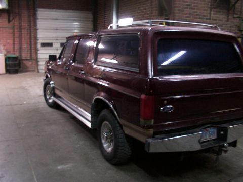 1988 Ford C-350 (Centurion Conversions) - This extended Ford Bronco conversion features a custom rear section and chrome accents.