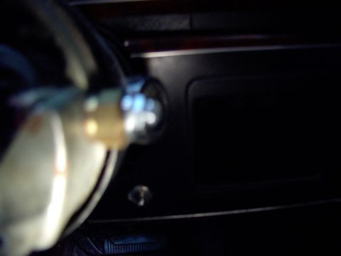 1988 Ford C-350 (Centurion Conversions) - Interior view of a vehicle's steering column and dashboard area.