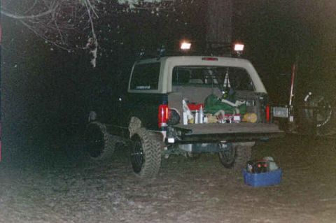 1994 Ford Bronco - lights on at night really help camp set up.