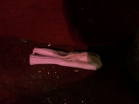 1988 Ford C-350 (Centurion Conversions) - A single pink sock is visible on a carpeted surface.