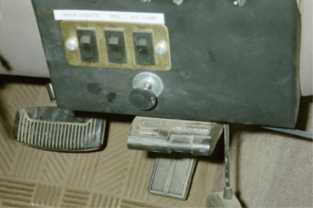 1994 Ford Bronco - Just a manual choke cable attached to a switch panel I bent from a sheet of 16ga metal from OSH. I drilled a hole through the plate for the…