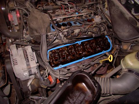 1990 Lincoln Town Car - A lot of crap has to be disconnected and slung outta the way to get this far, but these may well be the last valve cover gaskets you SB For…