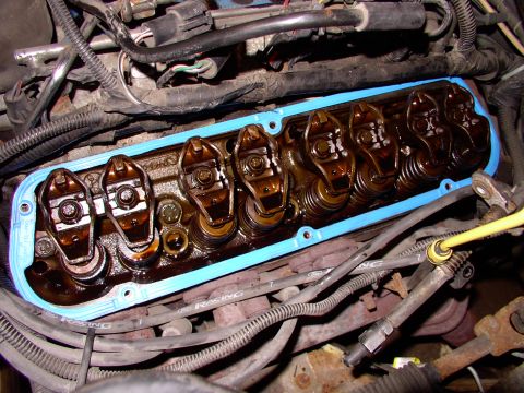 1990 Lincoln Town Car - A touching scene for a Ford guy; PermaDryPlus gaskets AND Ford Motorsport 9mm wires. It just don't get much better than that (sniff).