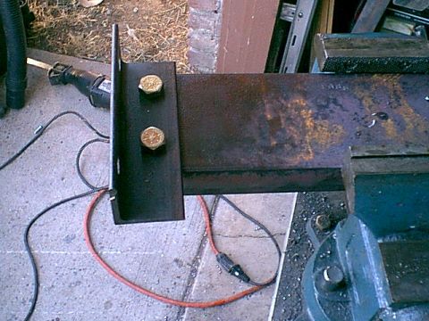 1983 Ford Bronco - Here is another shot of hoe the rear of the front bumper mount goes.