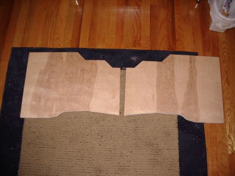 1985 Ford Bronco - This is 3/4" Birch plywood. I used a jigsaw to cut out the bottom and a band saw to cut the top.