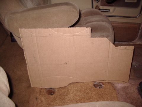 1985 Ford Bronco - I deviated from the template when I decided to cut the sides. This was mainly used to get the contour of the floor and transmission hump.