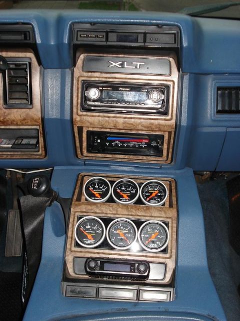 1986 Ford Bronco - Done. Changed the dash and installed the gauges. Also included a dummy ruber strip to give a finished look to lever slot.