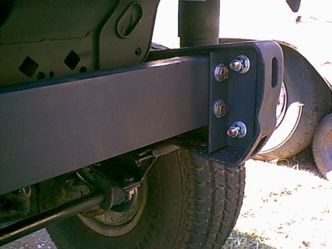 1983 Ford Bronco - Here is the driver side all bolted in place. these are 1/2" grade bolts and nuts with poly lock nuts.this beast is not going anywhere.