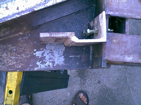1983 Ford Bronco - Here is the pass side mount. you can see the 3 bolts now. These were in for test alignment only.