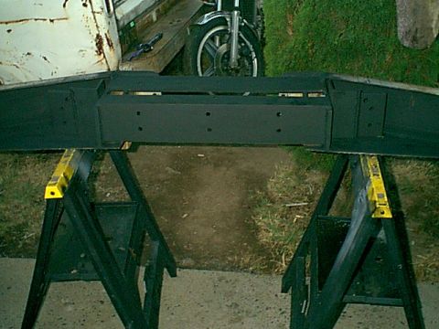 1983 Ford Bronco - Here is the bottom all cleaned and painted ready for the install