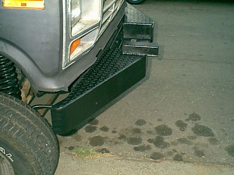 1983 Ford Bronco - Here is the bumper all painted and ready to go. It got a spot for the winch and a front reciver point.