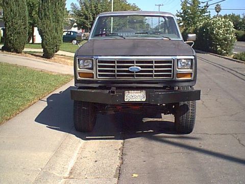 1983 Ford Bronco - Here it is on the beast with the plate. time to get new plates this one is beat up bad...
