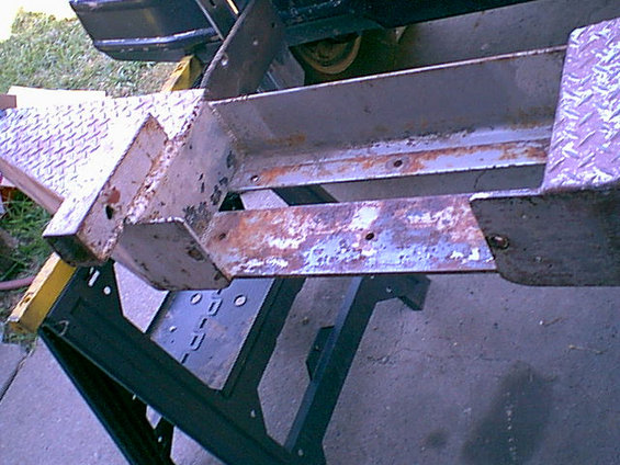 Here is another test fit shot. you can see the long chevy mounts on the rear. the chevy frame was 4" wider than the fords.i just cut off the rail and decided to make my own.