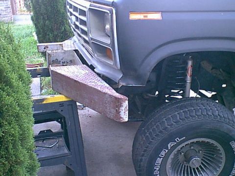 1983 Ford Bronco - Here is the drivers side done and retesting the fit of the bumper.looks good to me.