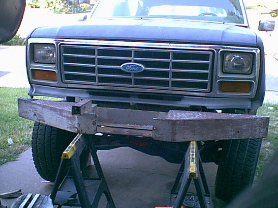 with both fenders cut and the correct height spacers this is almost where i i want the bumper to sit. looks good.