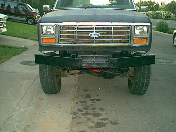 Here it is from the front all painted.