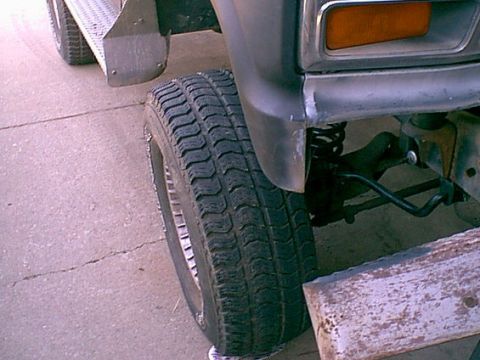 1983 Ford Bronco - Here is the front angle of the "tooth" i am removing.