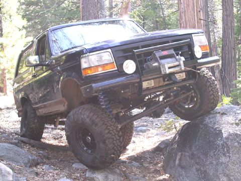 1994 Ford Bronco - I was extremley happy with the performance of the swap. solid on and off road and just feels so much more stable in off camber spots.