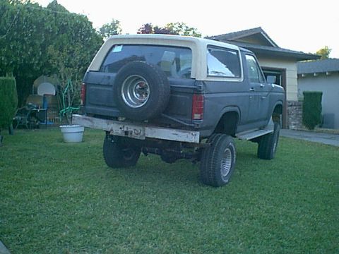 1983 Ford Bronco - her it is in the yard getting ready for paint
